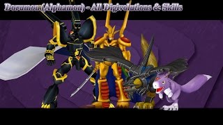 Digimon Masters Online Dorumon Alphamon  All Digivolutions amp Skills [upl. by Beberg]