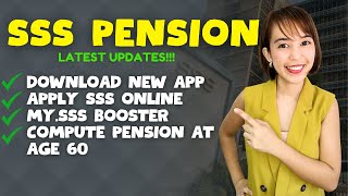 SSS PENSION COMPUTATION  APPLY SSS ONLINE  MYSSS BOOSTER  CREATE SSS ACCOUNT [upl. by Mcnamee]