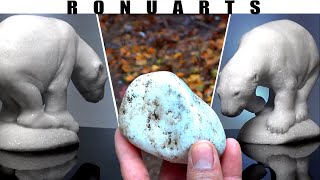 Aprenda como hacer esculturas con simples piedras del bosque [upl. by Riancho]