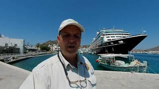 PATMOS GREECE in 4K  A Beautiful Afternoon Walking Skala and Driving the Island Travel with Chip [upl. by Eleets]