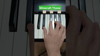 Learn how to play Minecraft theme on piano easy tutorial [upl. by Eeznyl]