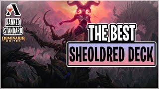 THE BEST SHEOLDRED DECK  Mono Black Control  Dominaria United Standard  Ranked MTG Arena [upl. by Naehgem]