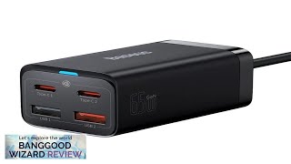 GaN Tech Baseus GaN3 Pro 65W 4Port USB PD Charger 2USBA2USBC PD Review [upl. by Llevaj]