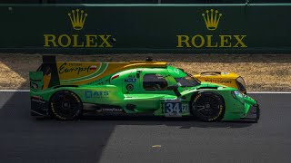 Le Mans 24hrs driver gets run over at first pit stop carries on to win LMP2 class [upl. by Oalsinatse389]