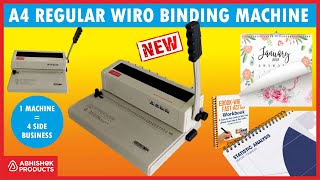 📚 A4 Wiro Binding Machine Perfect for Books Calendars Reports amp More  Buy  AbhishekIDcom [upl. by Aluin]