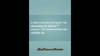 PG TRB English The meaning of Africa MCQby Abioseh Nicoll  Commonwealth Literature [upl. by Akimit]