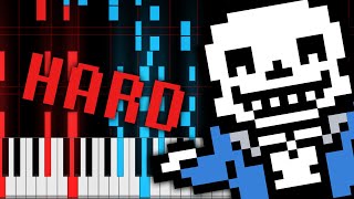 Undertale  Song That Might Play When You Fight Sans Piano Arrangement [upl. by Atirat]