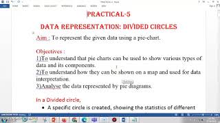 12TH HSCSCIENCEARTSGEOGRAPHY FULL SOLVED PRACTICAL5 DATA REPRESENTATIONDIVIDED CIRCLEPART1 [upl. by Ennovad]