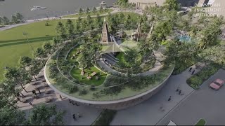 Construction crews begin work to transform Riverfront Plaza [upl. by Nylarahs]