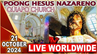 Quiapo Church Live Mass Today  21 October 2024 Monday HEALING MASS [upl. by Allecnirp]