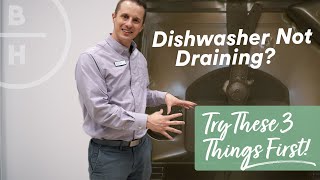 Dishwasher not Draining  Easy Fix [upl. by Paulson]