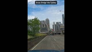 Anzac Bridge into Sydney CBD Australia [upl. by Walt]