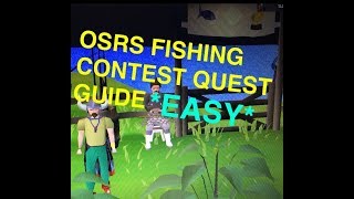 OSRS quotFishing Contest Quest Guide Easyquot [upl. by Kirred]