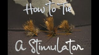 How to tie a Stimulator Fly  Fly Tying [upl. by Atinaej]