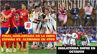 ESPAÑA ALEMANIA final adelantada en la EURO 2024 Inglaterra sufre en octavos de final  Exclusivos [upl. by Imit]