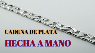 HACER PULSERA DE PLATA A MANO PASO A PASO cadena de eslabones [upl. by Damian]