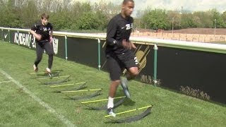 How to improve your speed stamina and strength  Soccer training drill  Nike Academy [upl. by Anaes]