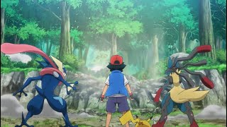 Pokemon Ultra Sun and Ultra Moon Ash and Champion Ash Vs Dark Ash and Dark Hero Greninja X [upl. by Ahtnams831]