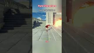 Pyro elemental skill test genshinbits genshinimpact genshinshorts fyp [upl. by Airdna]