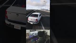 Extreme Drifting Dacia Logan Through Oncoming Highway Traffic 😱🔥 beamngdrive drifting dacia [upl. by Eudo]