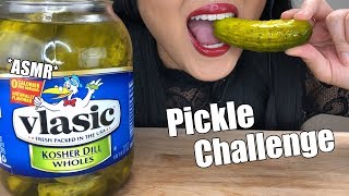 ASMR PICKLE CHALLENGE  Crispy Crunchy Eating Sounds How Many Pickles Can You Eat  ASMR Phan [upl. by Nnylsia]