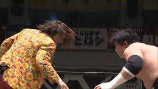 WRESTLE1  Jiro quotIkemenquot Kuroshio Yasufumi Nakanoue amp Susumu vs TAJIRI Kaz Hayashi amp Tanaka [upl. by Lecram]