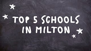 Top 5 Elementary Schools in Milton Ontario [upl. by Sitnalta935]