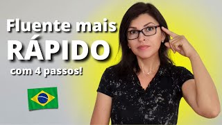 Aprenda português mais rápido com 4 passos essenciais  aprenderportugues [upl. by Grassi834]