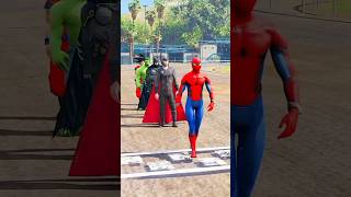 GTA 5স্পাইডারম্যান এর শক্তি পরীক্ষা পার্ট ৫ spiderman ironman superman [upl. by Spanos]