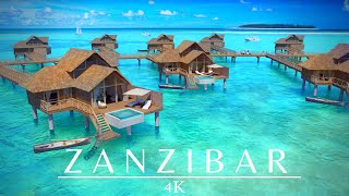 Zanzibar Island 4K Drone 🇹🇿 Tanzania Summer Vibes [upl. by Mcgaw]