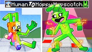 From HUMAN to HOPPY HOPSCOTCH in Minecraft [upl. by Flor]