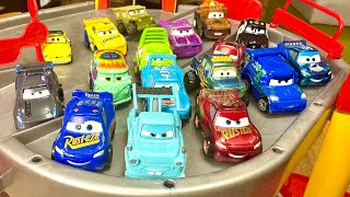 Disneys Cars Lightning McQueen Doc Hudson Cruz Ramirez Sally Tow mater Serg Fillmore Ramone [upl. by Euqinue]