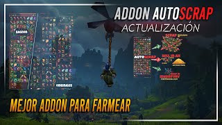 AutoScrap  ACTUALIZACIÓN  Addon Inteligente para Farmeo de Oro  World of Warcraft [upl. by Amadeo]