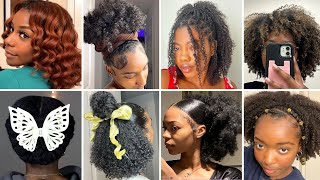 CUTE amp EASY Natural Hairstyles for Everyday Wear  2024 Natural Hair Compilation [upl. by Leta959]