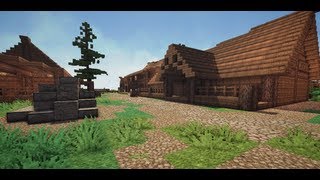 Minecraft Builds Skyrim Riverwood 90 Complete [upl. by Wolbrom30]