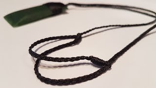 How to Tie an Adjustable Sliding Knot for a Cord Necklace [upl. by Hnid]