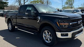 2024 FORD F150 XLT 301A 50L V8 Agate Black Metallic Full Walk Around [upl. by Hilliary]