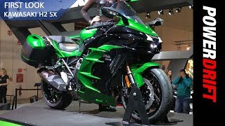 2018 Kawasaki Ninja H2 SX  EICMA 2017  PowerDrift [upl. by Aryn]