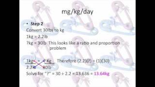 Pharmacy Tehnician Math Review Pediatric Doses mgkgday [upl. by Kerwin]