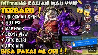 CHEAT ML MOD MENU TERBARU 2024  UNLOCK ALL SKIN DRONE VIEW MAP HACK AUTO AIM PATCH TERBARU S34 [upl. by Eula]