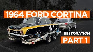 Restoring my familys old race car Ford Cortina restoration EP1 [upl. by Perrins]