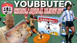 Unboxing amp Review of Brand New Official Diego Maradona Subbuteo Set on Youbbuteo [upl. by Larrad351]