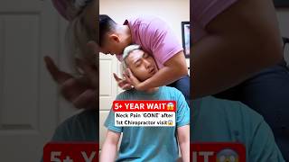 He Cracked SOO LOUD😱 neckpain Chiropractic Trending Short [upl. by Wilmer]