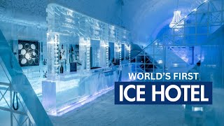 Worlds First Ice Hotel Jukkasjärvi Sweden  Aleeza Unveils [upl. by Ramalahs]