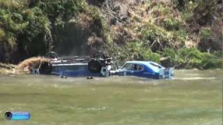 Ford Capri Perana Crash at Targa Wrest Point 2012 [upl. by Eiznikam394]