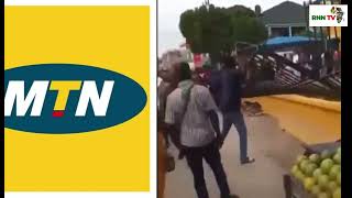 Forceful Entry at MTN Office In Festac Lagos After MTN Blocked Hundreds Of Thousands Of People [upl. by Ellennod]