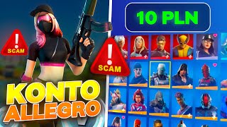 KUPIŁEM KONTO FORTNITE z ALLEGRO za 10ZŁ [upl. by Neehcas]