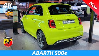 Abarth 500e 2023  FULL Review in 4K Exterior  Interior 155 HP Price [upl. by Herring]