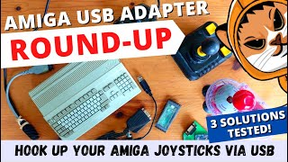 Use REAL Amiga Joysticks With The A500 Mini THREE Adapters Tested [upl. by Jecoa]