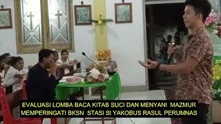 KATEKESE BACA KITAB SUCI DAN MENYANYI MAZMUR STASI St YAKOBUS RASUL PERUMNAS [upl. by Yedok]